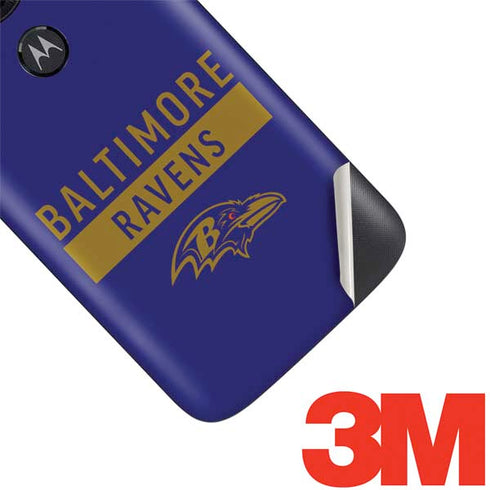 NFL Baltimore Ravens Purple Performance Series Moto E5 Play Skin